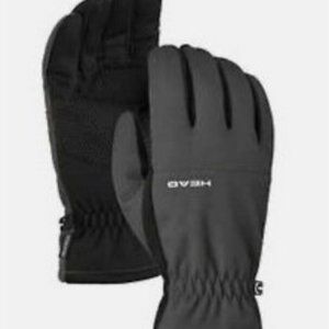 HEAD Men’s Waterproof Hybrid Gloves Sensatec Gray NWT